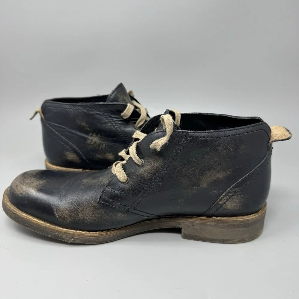 Bed Stu Mens Draco Chukka Boots Size 9 Brown Rustic Distressed Leather Lace Up